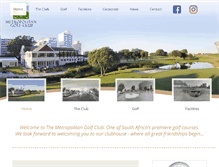 Tablet Screenshot of metropolitangolfclub.co.za